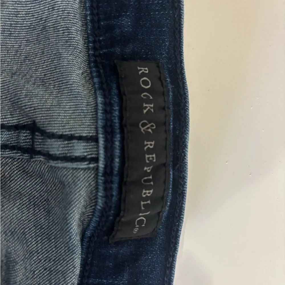Rock & Republic Ripped Indigo Skinny Jeans